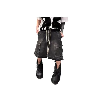 Weles Denim Shorts Unisex Black