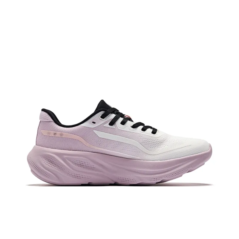 Erke Abrasion Resistant Breathable Low Top Casual Running Shoes Women's Microcrystal White Lotus-1