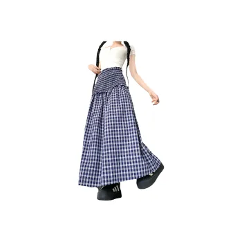 GOSO Casual Long Skirts Women's Blue