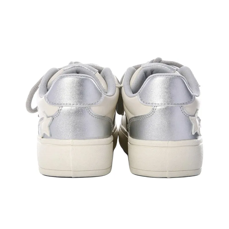 The New Age Family Low Top Skateboard Shoes Women's Silver-3