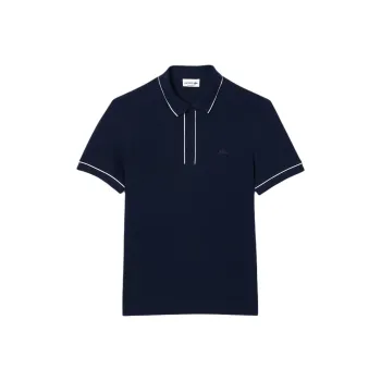 LACOSTE Contrast-trim Polo Shirt