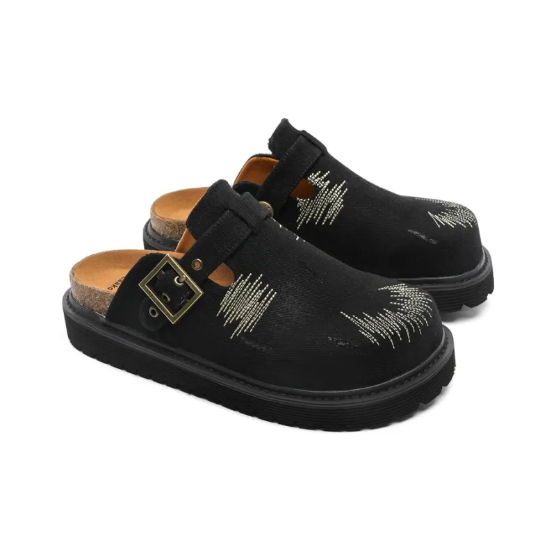 Year By Year Rubber Sole Slip Resistant Closed Toe Slippers Unisex-3