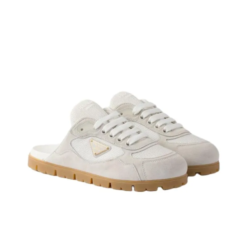 PRADA Slip Resistant Closed Toe Slippers Women's White-2