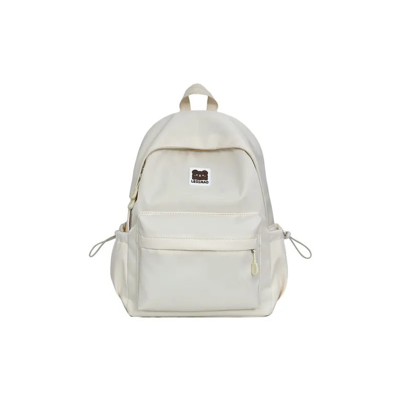 DALO Nylon Backpack Women's White/Pink/Yellow/Green/Black-0