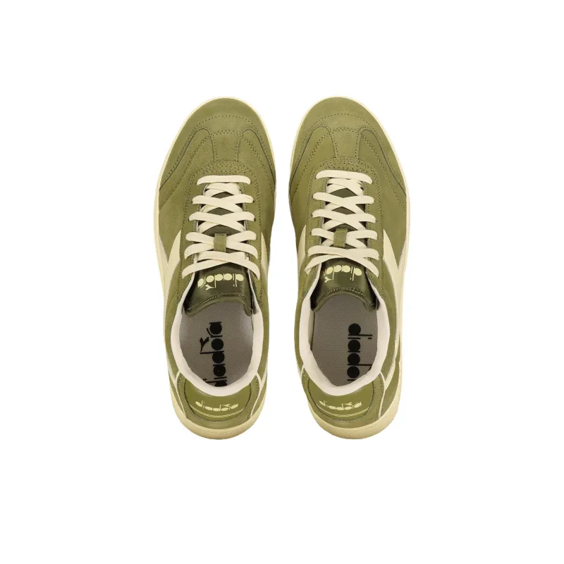 Diadora Anti Slip Wear Resistant Low Top Skateboard Shoes Men's Green-3