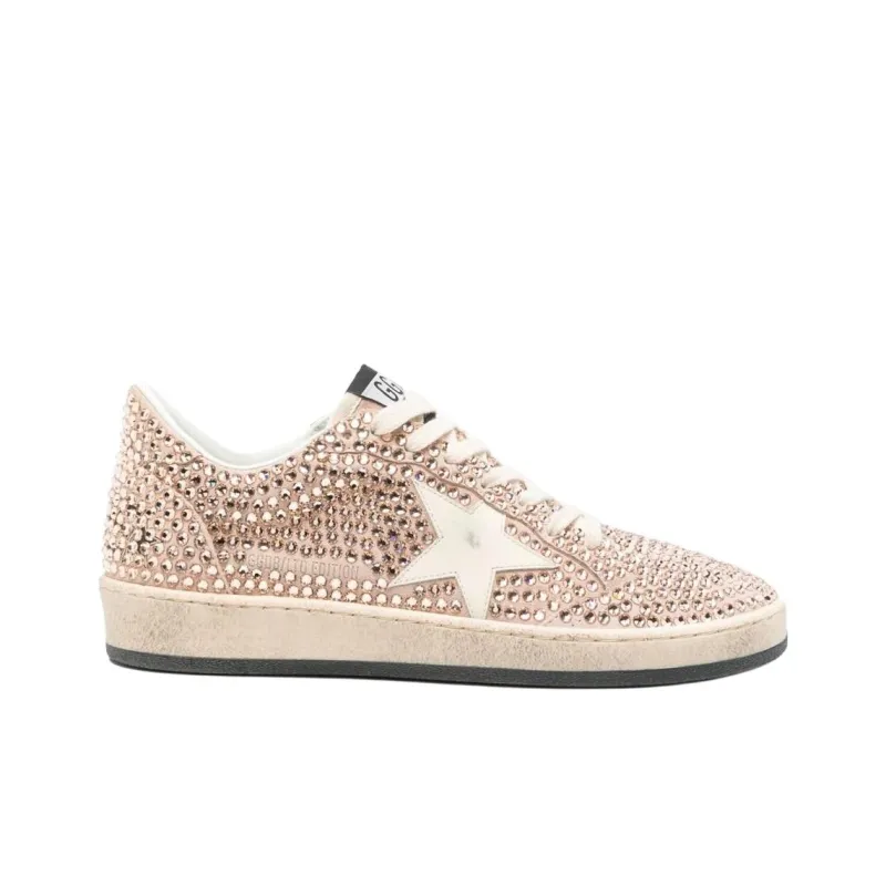 Golden Goose Ball Star Low Top Skateboard Shoes Women's Pink-1