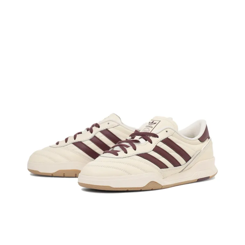 Adidas Originals MUNDIAL FC Anti Slip Wear Resistant Low Top Skateboard Shoes Unisex Beige Red-2