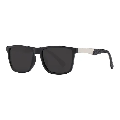 PRETTYALLUSION PC Metal Rectangular Sunglasses Men's