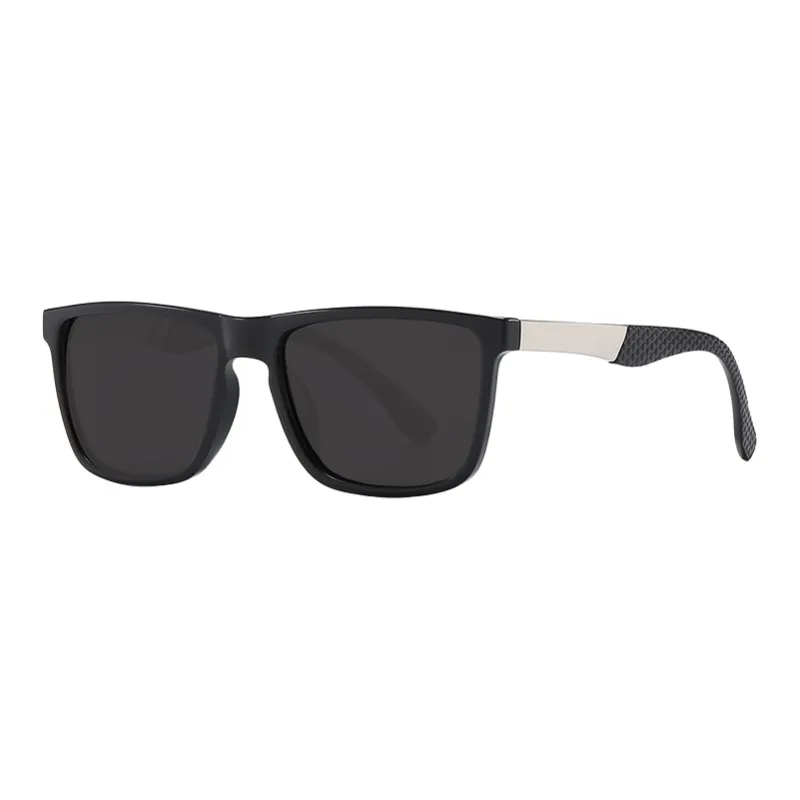 PRETTYALLUSION PC Metal Rectangular Sunglasses Men's-0