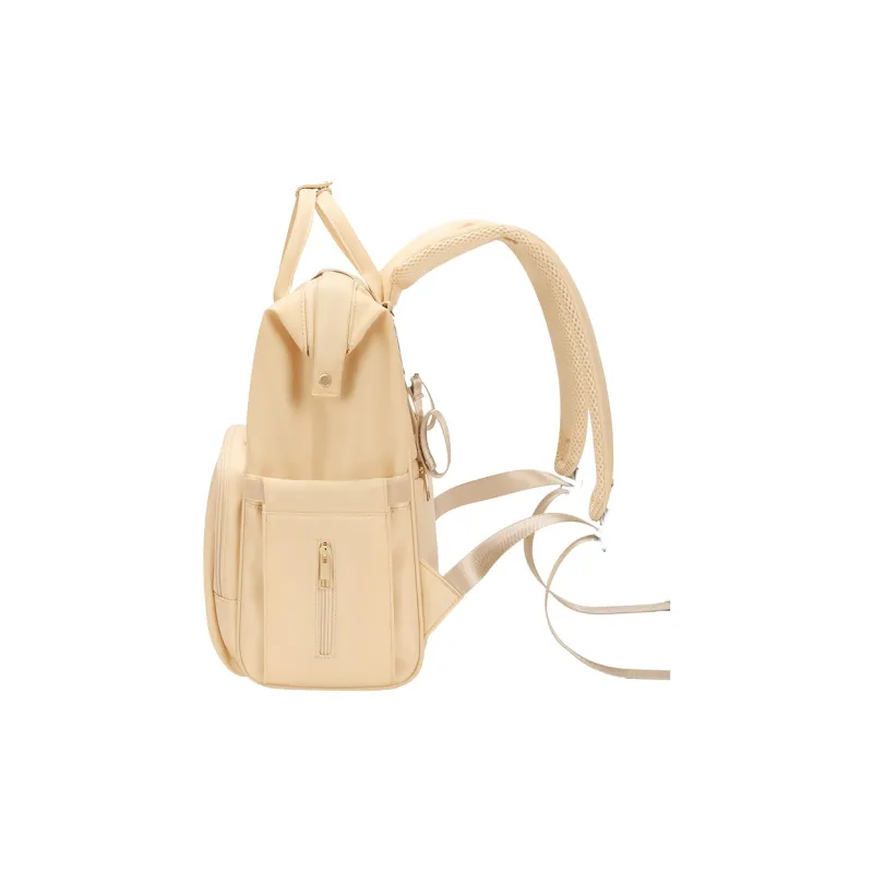 V.NINE Fabric Backpack Regular Women's Cheese Yellow-2