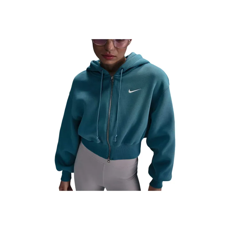 Nike Sportswear Phoenix Fleece Women's Loose Cropped Full Zip Hoodie-0
