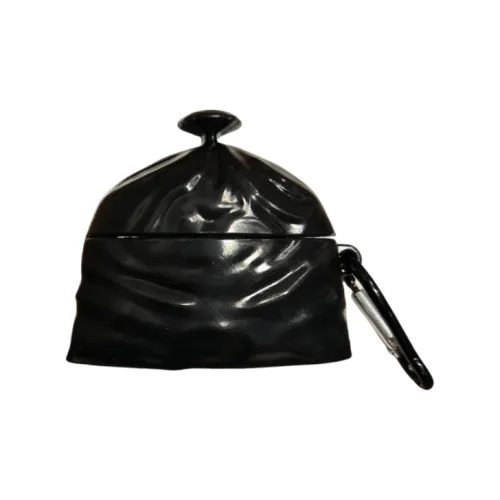 YOUKAIYUE Compatibility With Huawei Freebuds 5i/Pro 2/Pro 3/Pro 4/SE 2 TPU Fun Quirky Black Trash Bags Headphone Cases