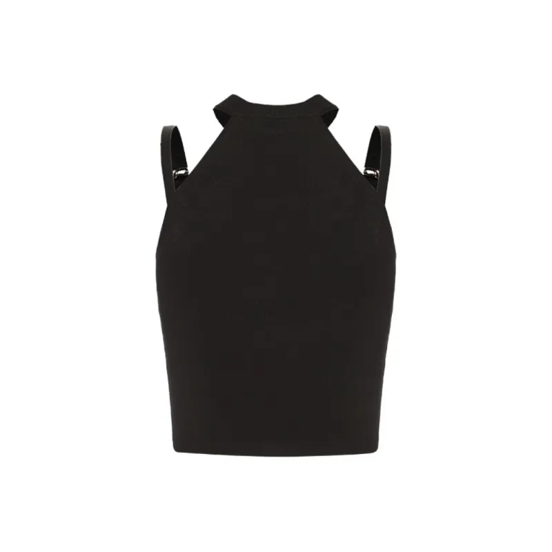 GIMING Crop Tops Women's Black-1