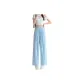 Blue Cropped Pants