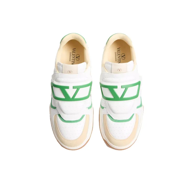 Valentino Joie De Jouer Low Top Skateboard Shoes Men's Beige-4