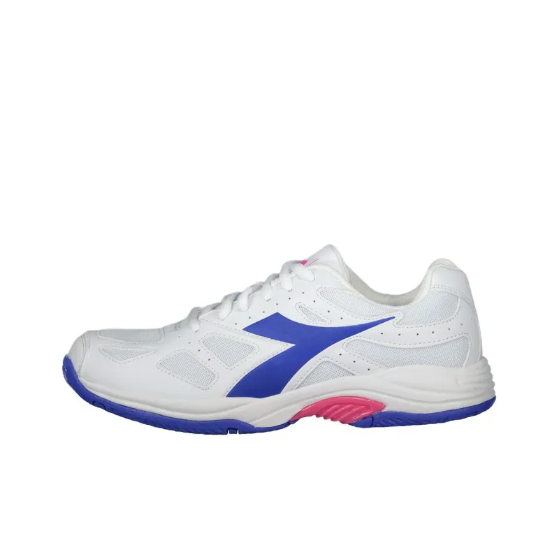Diadora Anti Slip Wear Resistant Low Top Training Shoes Women's White-0