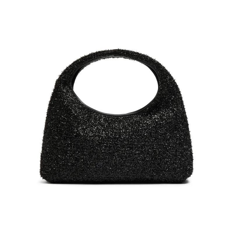 Staccato Fabric Handbag Women's Chanel Inspired Black-2