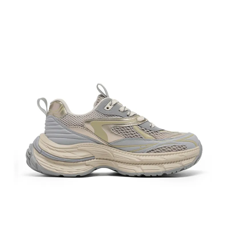 OUBT Shock Absorbers Slip Resistant Breathable Low Top Chunky Sneakers Men's-7