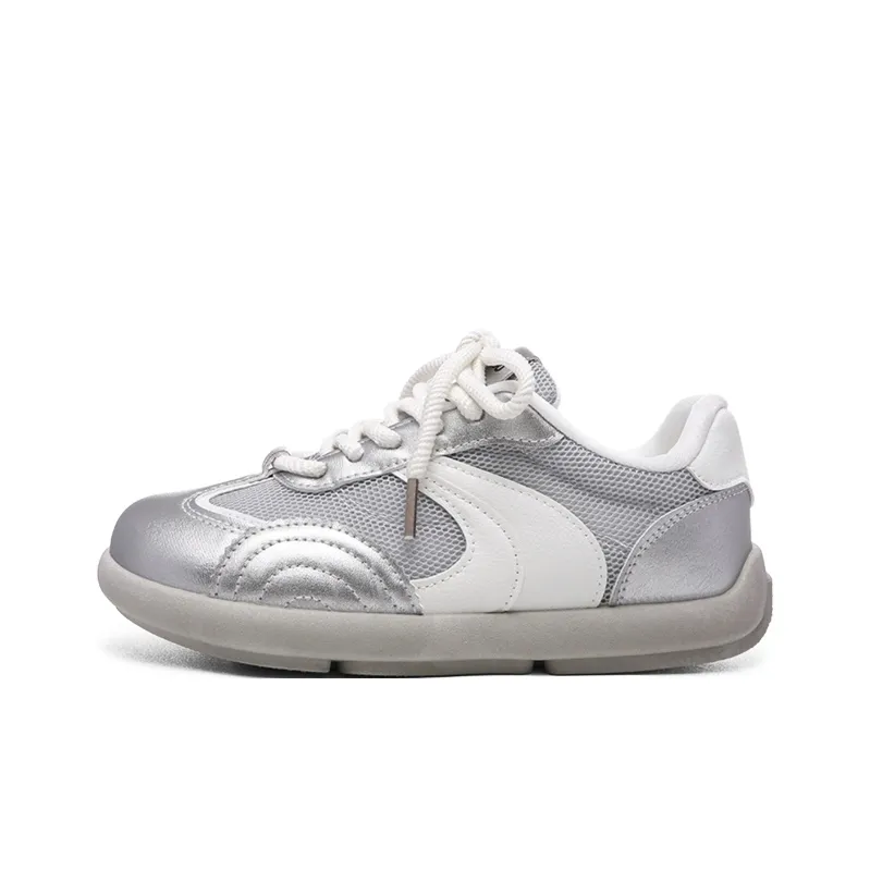 Ordifen Low Top Skateboard Shoes Women's Silver-0