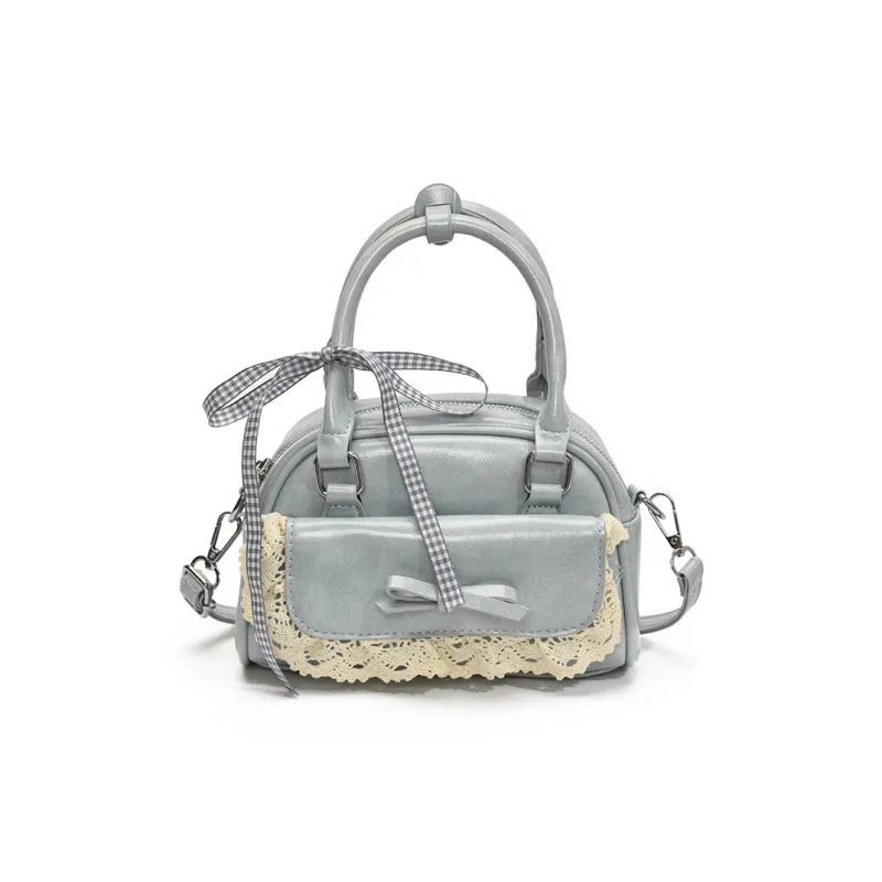 Meow In The Grass PU Shoulder Bag, Crossbody Bag, Handbag Women's Black/Blue/Pink/White-5