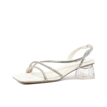 CAMEIDO One Strap Sandals 4.5cm Women's Ecru