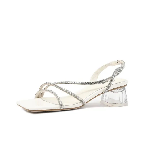 CAMEIDO One Strap Sandals 4.5cm Women's Ecru