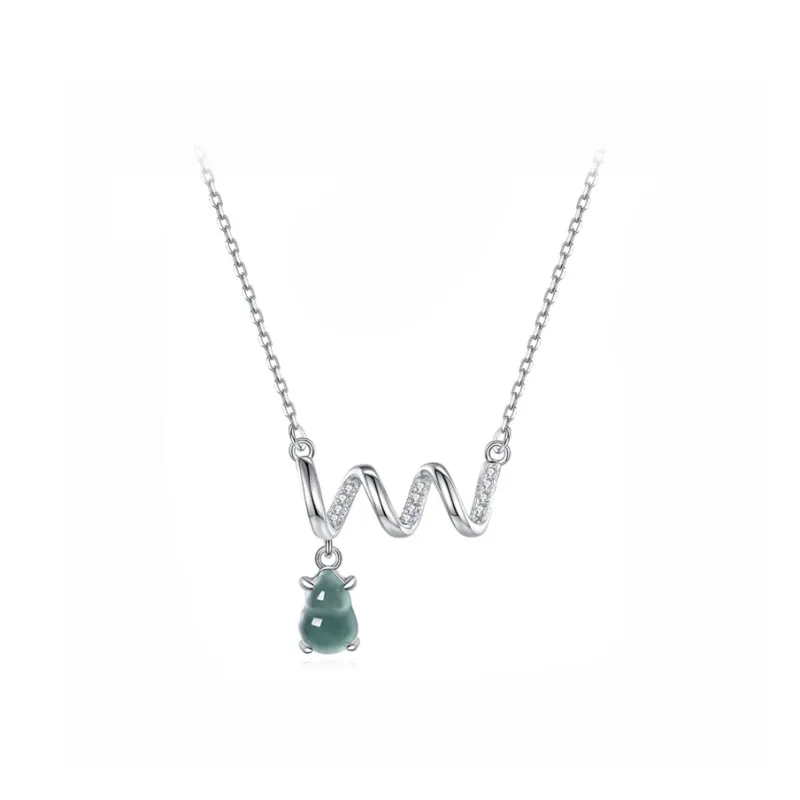 CGC Ice Glutinous Jadeite Necklaces Women's-0