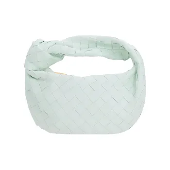 Bottega Veneta JODIE Lambskin Handbag Mini Women's Light Green