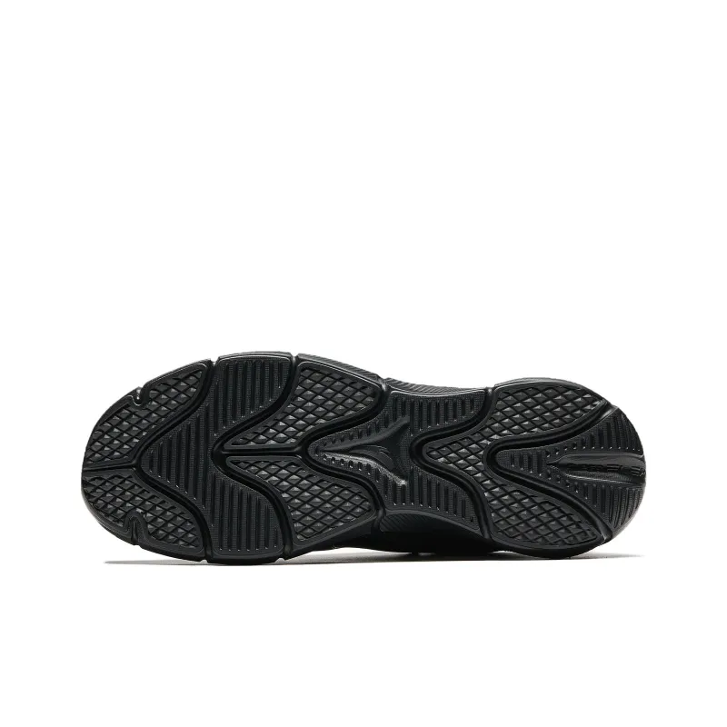 Anta Anti Slip Wear Resistant Low Top Training Running Shoes Men's Dark Moon Black-4