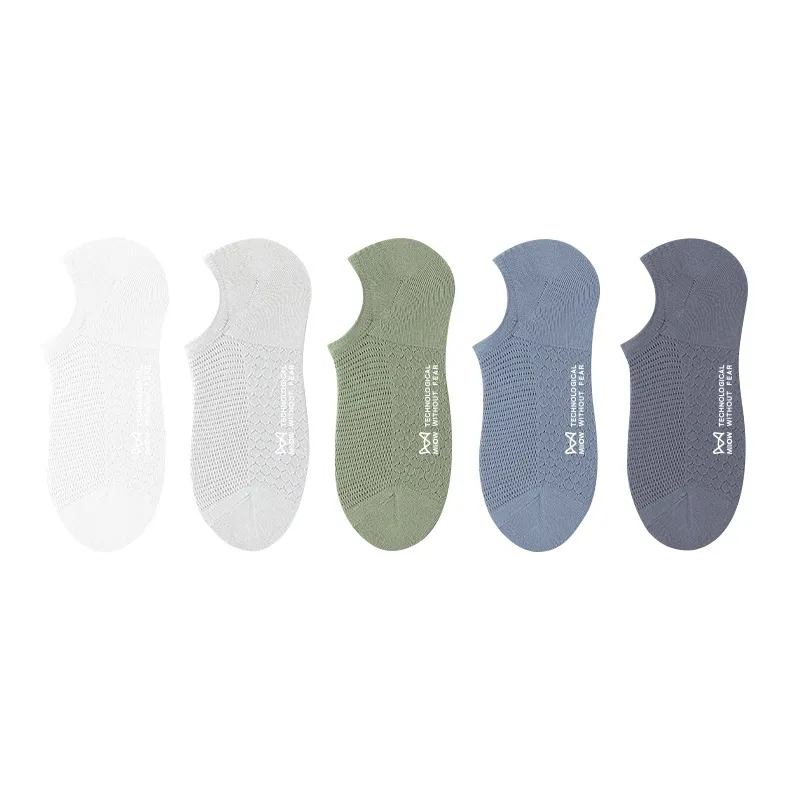 MIIOW No Show Socks Men's 5 Pack-19