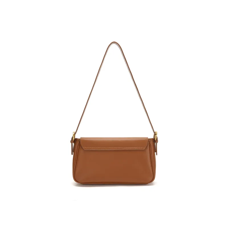 AQUASCUTUM Cow Leather Crossbody Bag, Shoulder Bag Women's Brown/Coffee-6