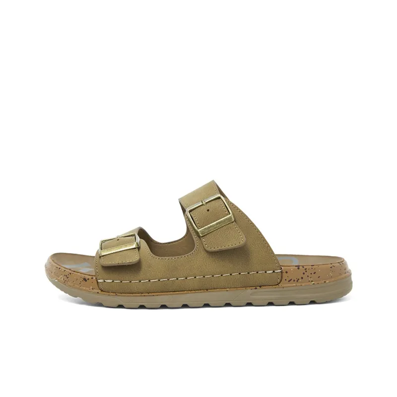 COMELY Slide Slippers Men Earth Yellow/Gray-0