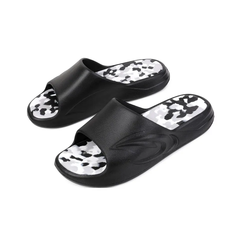 SAIQI EVA Slide Slippers Men's All Black-1