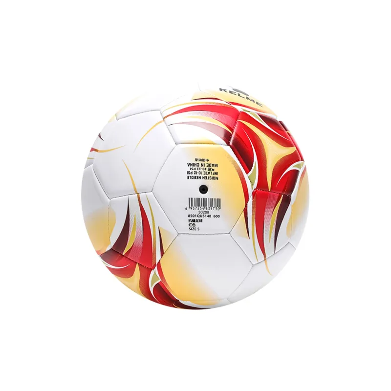 KELME Size 34, Size 5, Size Machine Stitched Soccer Ball PVC Unisex Red-3