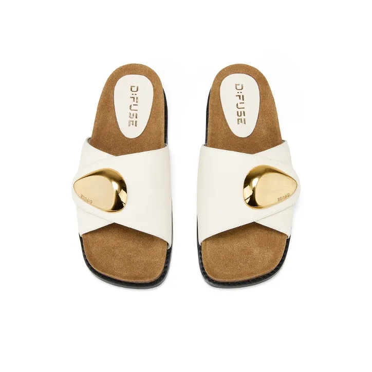 D FUSE SCANDINAVIA Rubber Sole Slip Resistant Slide Slippers Women's-9