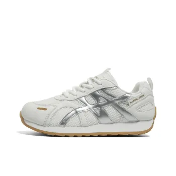 HUANQIU Anti Slip And Wear Resistant Height Increasing Low Top Casual Shoes Women's White Silver