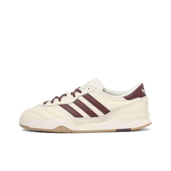 Adidas Originals MUNDIAL FC Anti Slip Wear Resistant Low Top Skateboard Shoes Unisex Beige Red