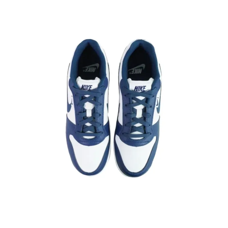 Nike EBERNON Anti Slip Wear Resistant Low Top Skateboard Shoes Men's White Blue-3