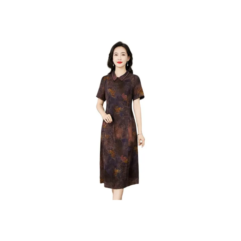 Yi Mengyuan Short Sleeved Dress Women's-0