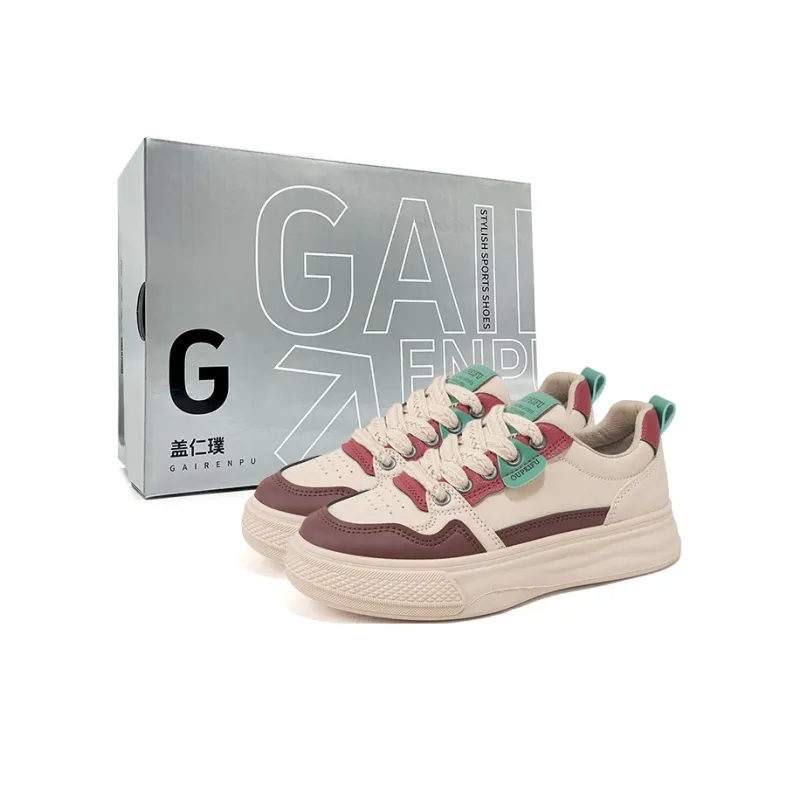 Gai Renpu Slip Resistant, Abrasion Resistant, Breathable Low Top Skateboard Shoes Women's-0