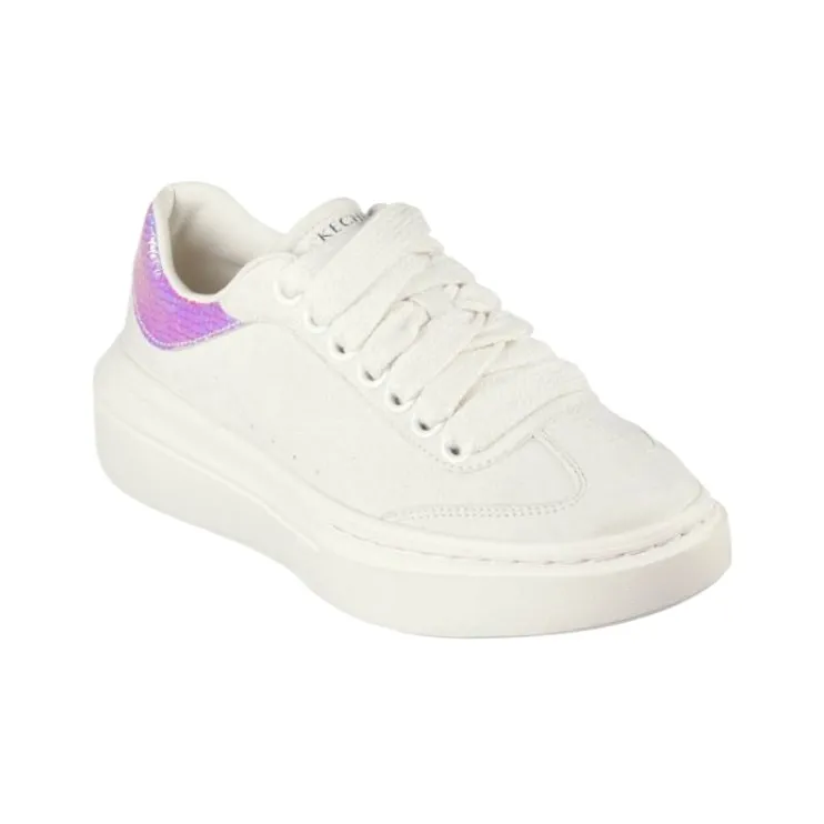 Skechers Cordova Classic Low Top Skateboard Shoes Women's Ecru-3