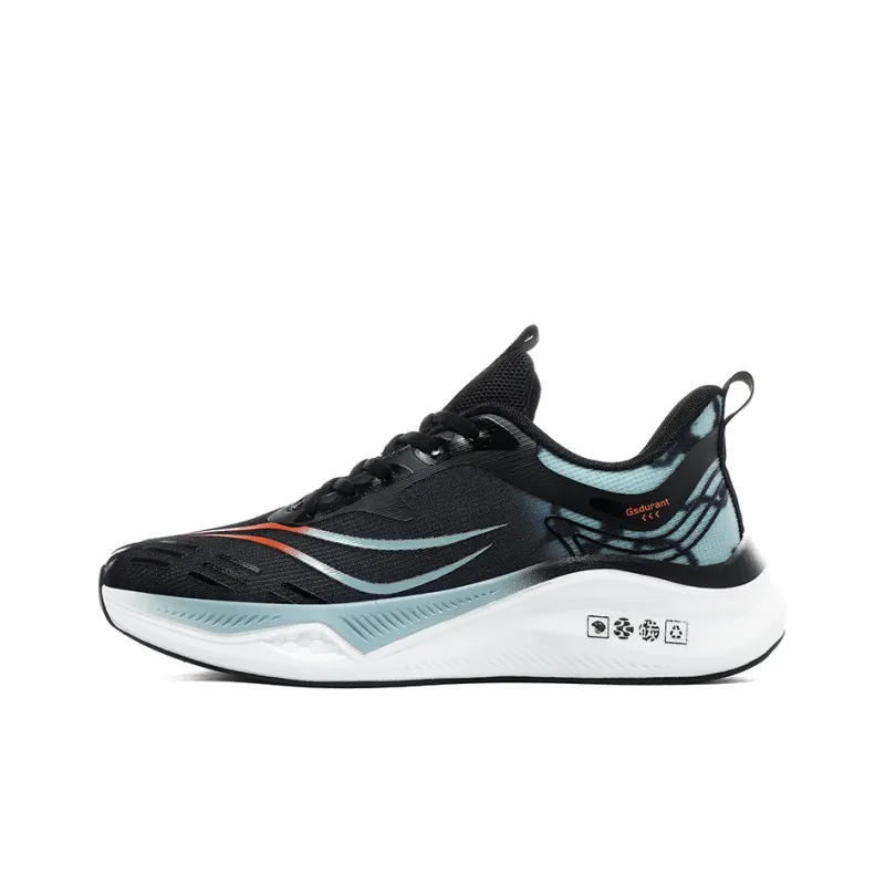 Gaius Durant Cushioning Rebound Abrasion Resistant Slip Resistant Low Top Running Shoes Men's Black Orange-0