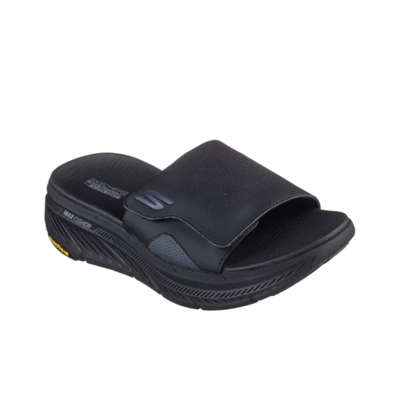 Skechers Max Cushioning Premier 2.0 Rubber Sole Shock Absorbers Slide Slippers Men's Black-2