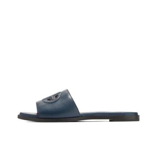 cole TSHIRT HAAN Rubber Sole Slip Resistant Slide Slippers Women's Navy Blue