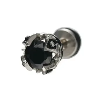BLESSED BULLET Alloy Stud Earrings Men's