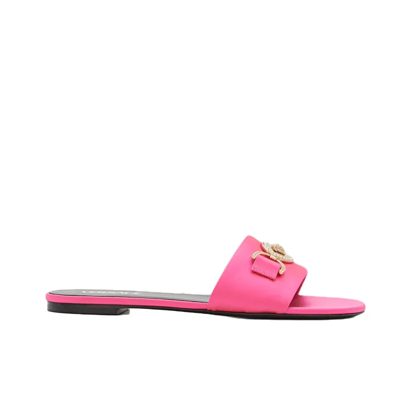 VERSACE Slide Slippers Women's Fuchsia-1