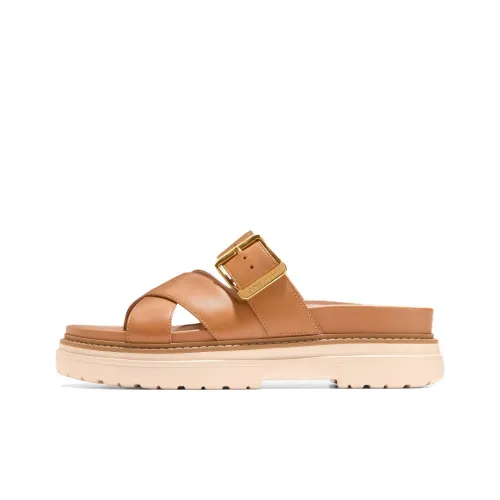 cole TSHIRT HAAN Rubber Sole Slip Resistant Slide Slippers Women's Brown