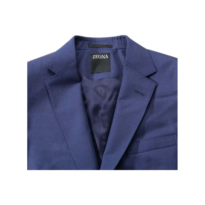 Zegna SS24 Business Suit Men's Dark Blue-6