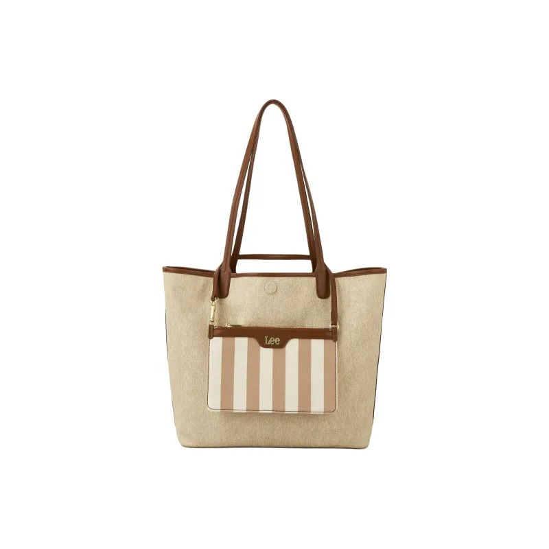 Lee PU+Canvas One Shoulder Handbag Tote Regular Women's Multicolor-8