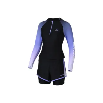 QIAODAN Two Piece Swimsuit Women's Black